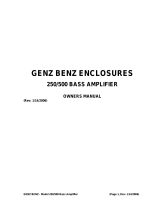 Genz-Benz 250 User manual