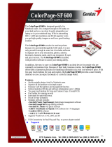 Abbyy USA ColorPage-SF600 User manual