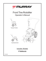 Simplicity 6.0HP FRONT TINE TILLER User manual