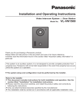 Panasonic VN1500ML Operating instructions