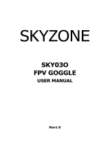 SkyZone SKY030 FPV Goggle User manual