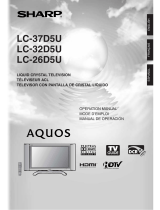 Sharp aquos lc 32d5u User manual