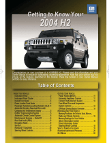 Hummer 2004 H2 Getting To Know Manual