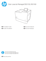 HP Color LaserJet Managed E65160 series Installation guide