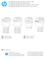 HP PageWide Managed Color MFP P77440 Printer series Installation guide