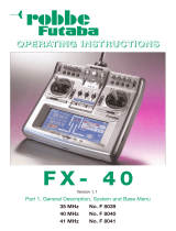 ROBBE FUTABA FX-40 Owner's manual