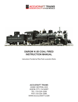 Accucraft trains D&RGW K-28 COAL FIRED User manual