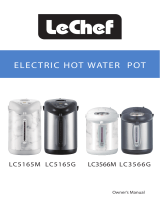 LeChef LC5165M Electric Hot Water Pot Owner's manual