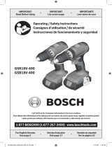 Bosch GSR18V-400, GSB18V-400 Compact Brushless Drill User manual