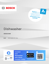 Bosch SMS6ZCI85M/38 Operating instructions