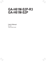 Gigabyte GA-H61M-S2P-R3 Owner's manual