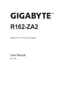 Gigabyte R162-ZA2 User manual