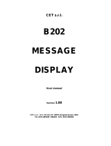 CET B202 Owner's manual