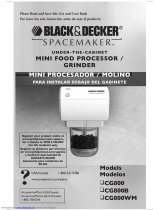 Black & Decker Spacemaker CG800 User guide