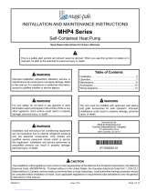 Magic-Pro MHP4-09-12 Installation And Maintenance Instructions Manual