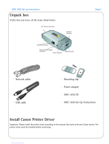 Canon 1650 Setup Instructions