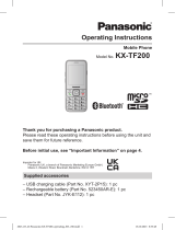 Panasonic KXTF200 Operating instructions
