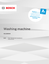 Bosch WAJ20068IN/01 User manual and assembly instructions
