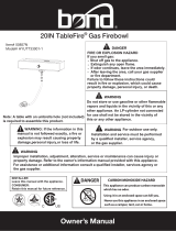 Table Fire 50857N Owner's manual
