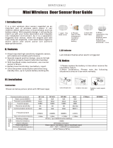 Kontrol Energy SSWD120412 Mini wireless Door sensor User guide
