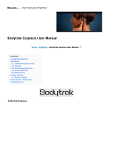 Bodytrak Earpiece User manual