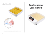 HOMDOX 55 Digital Parrot Egg Incubator Auto Turning User manual