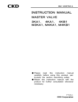 CKD 3KA1_4KA1_4KB1_M3KA1_M4KA1_M4KB1 Series Master valve User manual