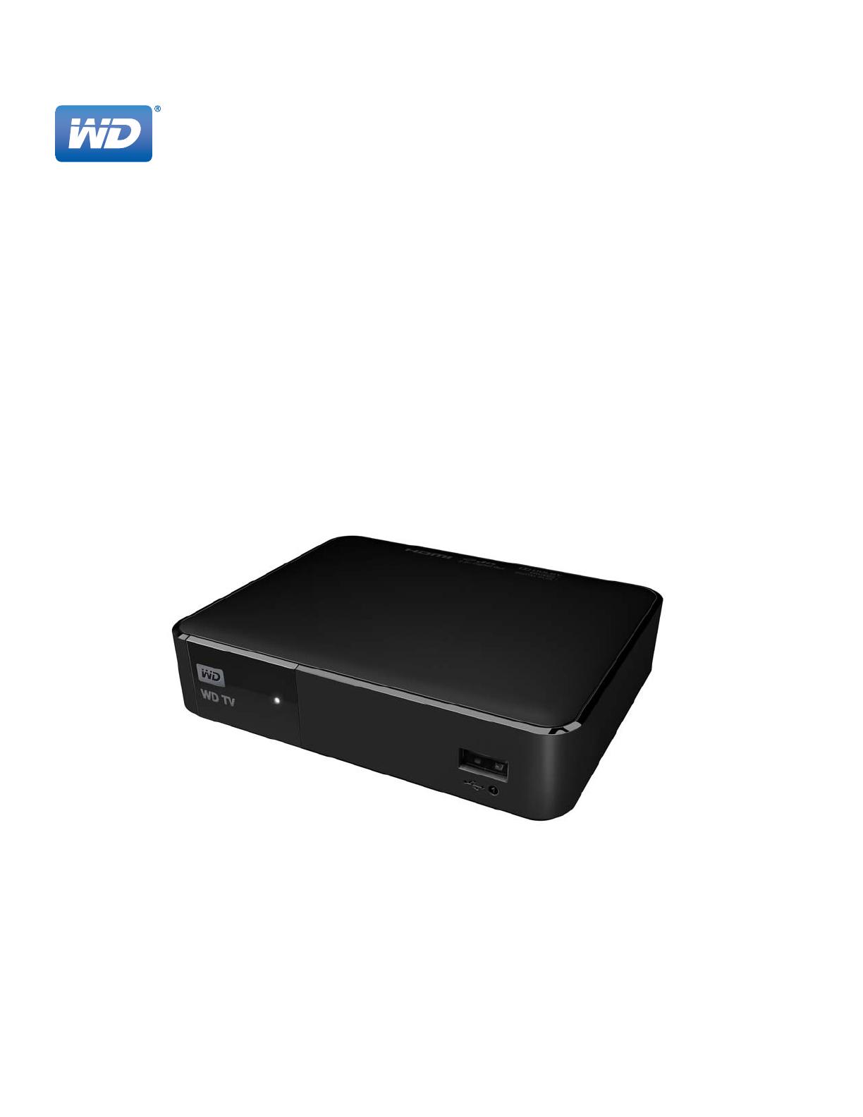 Western Digital Media player User manual