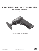 3M Pistol Grip Disc Sanders Operating instructions
