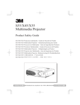 3M Projector X45 Owner's manual