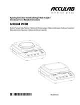 Acculab 98648-013-61 Operating instructions