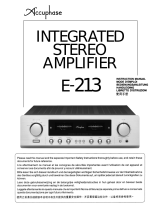 Accuphase E-213 User manual