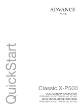 ADVANCE Classic X-P500 Quick start guide