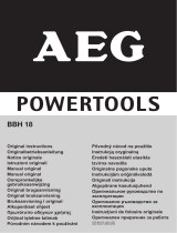 AEG BBH18E Owner's manual