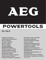AEG EX 150 E Owner's manual