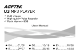 AGPtek Lecteur Mp3 USB 8Go User manual