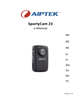 AIPTEK SportyCam Z3 Quick start guide