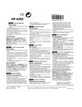 Aiwa HP-A092 User manual