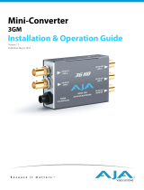 AJA 3GM User manual