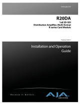 AJA R20DA User manual