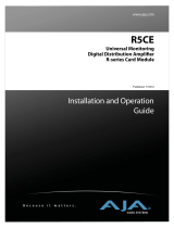 AJA R5CE User manual