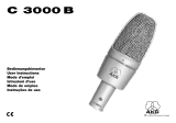 AKG C 3000 User manual