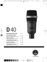 AKG D40 Owner's manual