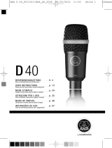AKG D40 Dynamisches Instrumentenmikrofon Owner's manual