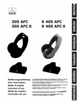 AKG 305 AFC User manual