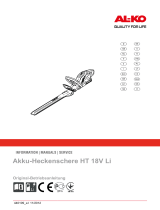 AL-KO Akku-Heckenschere HT 18V Li User manual