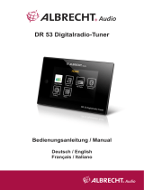 Albrecht DR 53 DAB+/UKW/Digitalradio-Tuner Owner's manual