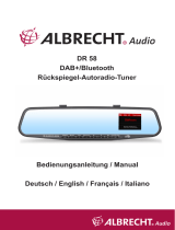 Albrecht DR 58 DAB+ Autoradio Tuner im Rückspiegel Owner's manual