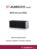 Albrecht MAX-Sound 900 L, 38 Watt Stereo Multiroom Lautsprecher Owner's manual