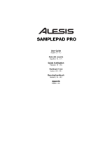 Alesis SamplePad Pro Eight Pad Sample Playback Percussion Instrument User manual